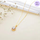 Golden Grace Gold Plated 925 Sterling Silver Pendant with Box Chain