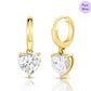 Heart's Glow Gold Plated 925 Silver Earrings