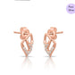 Rose Gold Symphony golden Plated 925 Sterling Silver Earrings