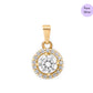 Golden Grace Gold Plated 925 Sterling Silver Pendant with Box Chain