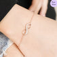 Rose Gold Eternity 925 Silver Bracelet
