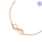 Rose Gold Eternity 925 Silver Bracelet