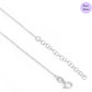 Sleek Layers Rhodium Plated 925 Silver Necklace