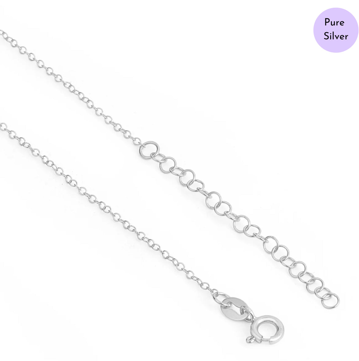 Sleek Layers Rhodium Plated 925 Silver Necklace