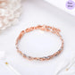 Twin Glow Weave Dual Tone Plated 925 Silver Weave Bracelet