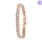 Twin Glow Weave Dual Tone Plated 925 Silver Weave Bracelet