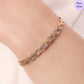 Tricolor Embrace 925 Silver Weave Bracelet