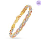 Tricolor Embrace 925 Silver Weave Bracelet