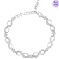 Infinity Gleam CZ-Studded Rhodium-Plated 925 Silver Bracelet