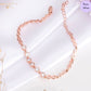 Infinity Bliss Rose Gold Plated 925 Silver Bracelet