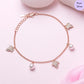 Pearl Whispers Rose Plated 925 Silver Bracelet