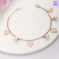 Pearl Whispers Rose Plated 925 Silver Bracelet