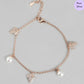 Pearl Whispers Rose Plated 925 Silver Bracelet
