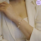 Ocean Whisper Rose Gold 925 Silver Bracelet