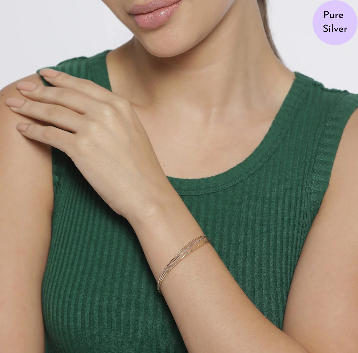 Layered Radiance Triple Plating 925 Silver Bracelet