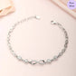 Forever Shining Rhodium plated CZ 925 Silver Bracelet