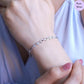 Forever Shining Rhodium plated CZ 925 Silver Bracelet