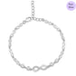 Forever Shining Rhodium plated CZ 925 Silver Bracelet