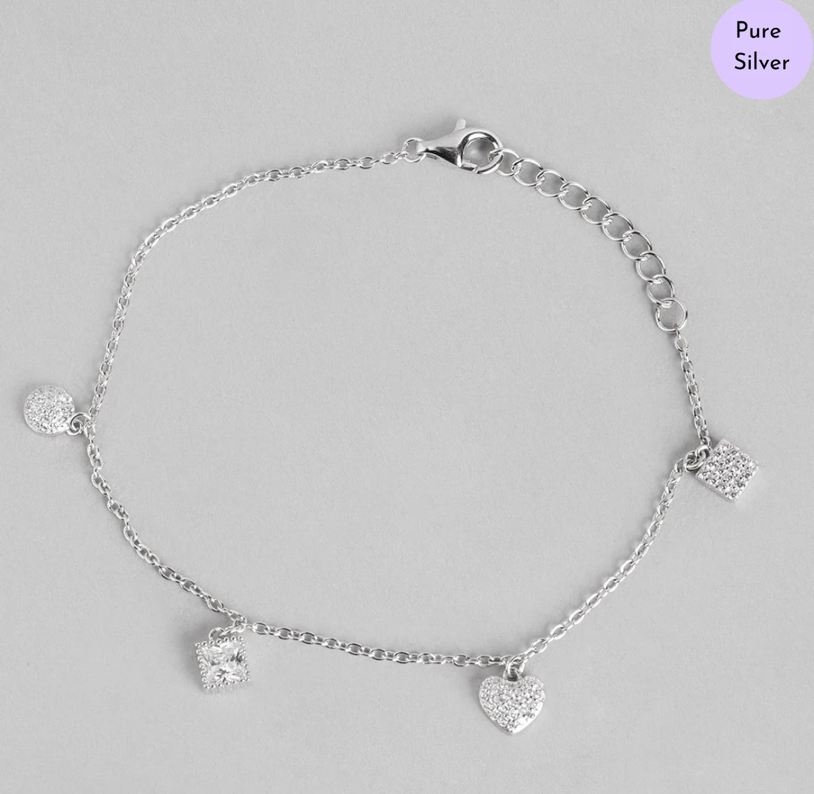 Shimmering Bond 925 Silver Bracelet