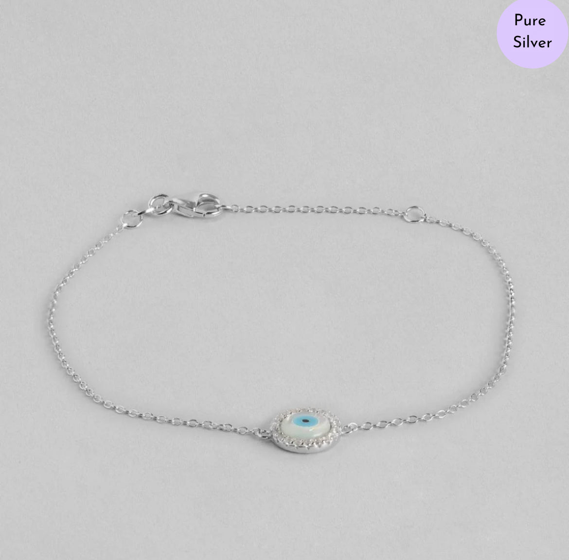 Mystic Protector Cubic Zirconia 925 Silver Bracelet