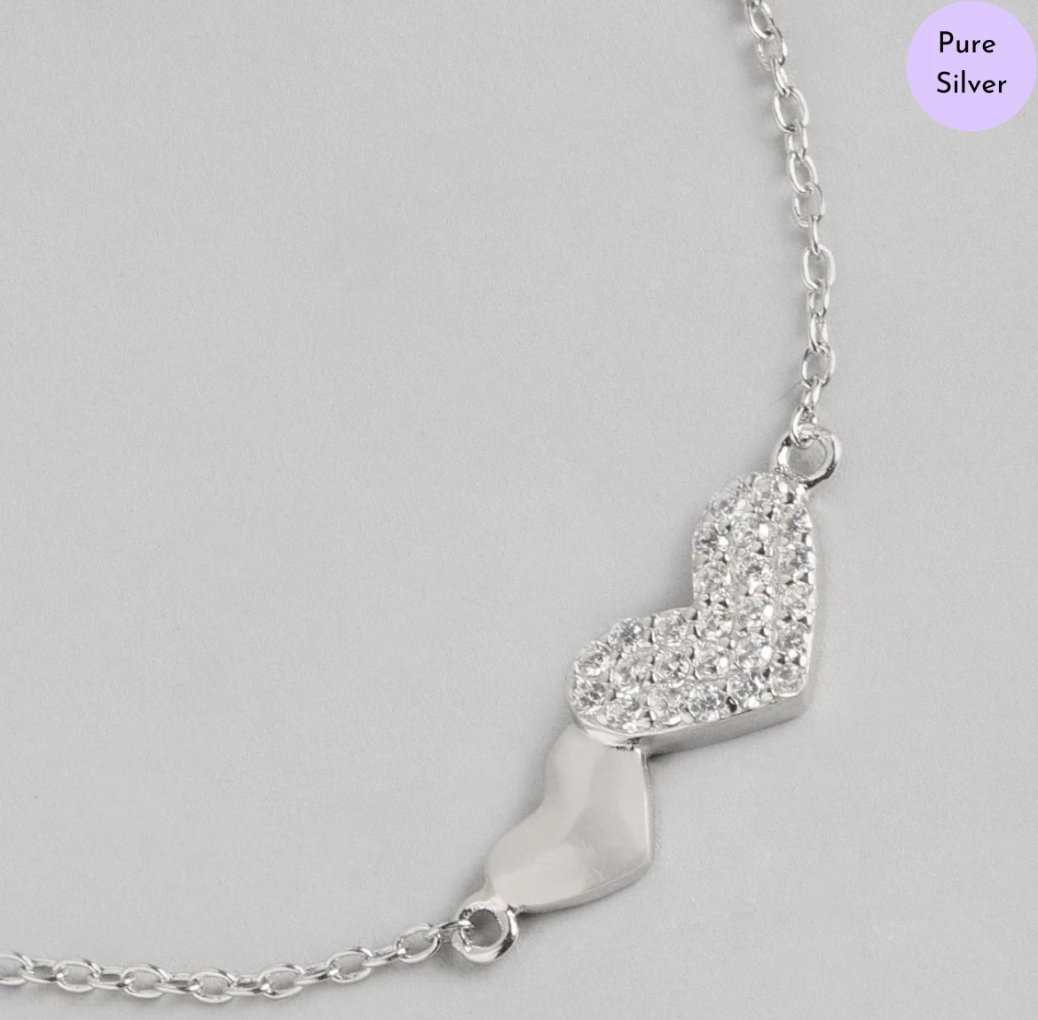 Cherished Hearts 925 Silver Bracelet