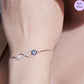 Luminous Eye Rhodium Plated 925 Silver Bracelet