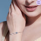 Luminous Eye Rhodium Plated 925 Silver Bracelet