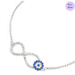 Luminous Eye Rhodium Plated 925 Silver Bracelet