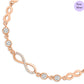 Rose Gold Continuum  925 Silver Rose Gold Plated Bracelet