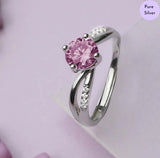 Luminous Grace  Rhodium Plated 925 Sterling Silver Ring