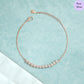 Glittering Grace Rose Gold 925 Silver Bracelet