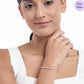 Glittering Grace Rose Gold 925 Silver Bracelet
