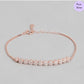 Glittering Grace Rose Gold 925 Silver Bracelet