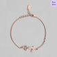 Serene Wings Rose Gold Plated 925 Silver Bracelet
