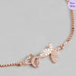 Serene Wings Rose Gold Plated 925 Silver Bracelet