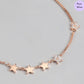 Crimson Luster Rose Gold-Plated 925 Silver Bracelet