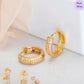 Sunlit Hoops Gold-Plated 925 Silver Hoop Earrings