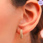 Sunlit Hoops Gold-Plated 925 Silver Hoop Earrings