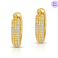 Sunlit Hoops Gold-Plated 925 Silver Hoop Earrings