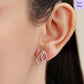 Rose Gold Lustre Rose Gold Plated 925 Silver Earrings