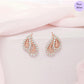 Rose Gold Lustre Rose Gold Plated 925 Silver Earrings