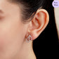Rose Gold Lustre Rose Gold Plated 925 Silver Earrings