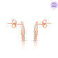 Rose Gold Lustre Rose Gold Plated 925 Silver Earrings