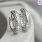 Blooming Halo Hoops 925 Silver Earrings