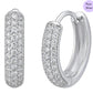Blooming Halo Hoops 925 Silver Earrings
