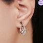 Blooming Duo Radiance Two-Tone Plated Flower Pattern Earrings