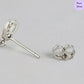 Blooming Duo Radiance Two-Tone Plated Flower Pattern Earrings