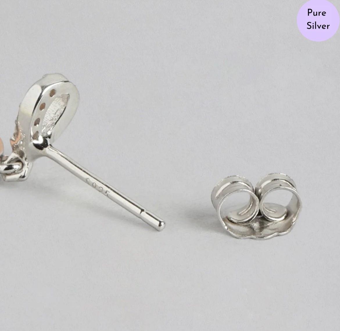 Blooming Duo Radiance Two-Tone Plated Flower Pattern Earrings