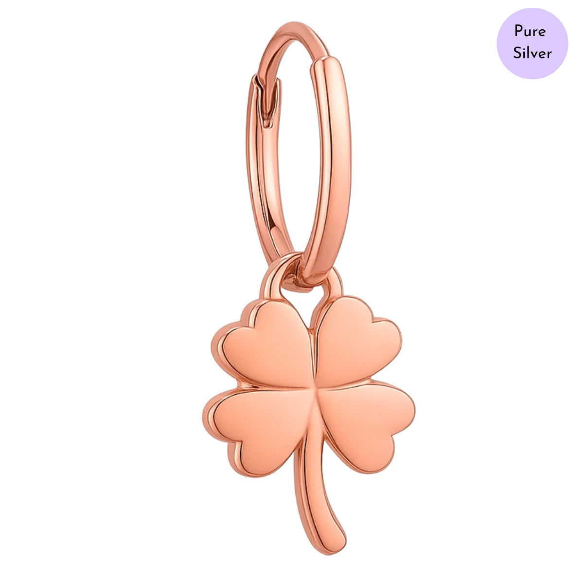 Golden Flora Rose Gold Plated 925 Silver Earring