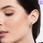 Titania Studs Rose Gold 925 Silver Stud Earring